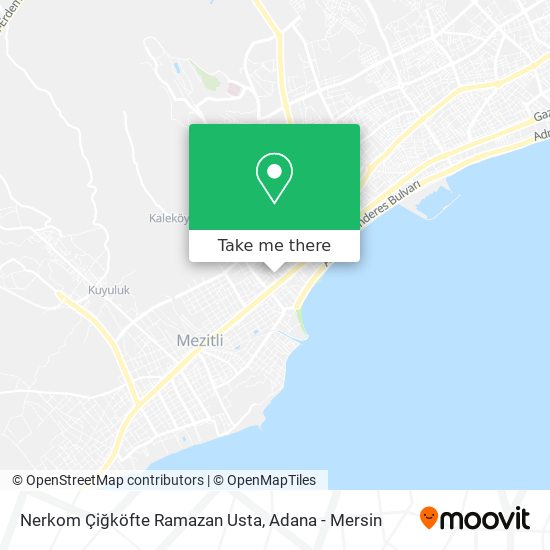 Nerkom Çiğköfte Ramazan Usta map
