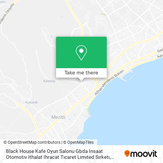 Black House Kafe Oyun Salonu Gbda Insaat Otomotıv Ithalat Ihracat Tıcaret Lımıted Sırketı map