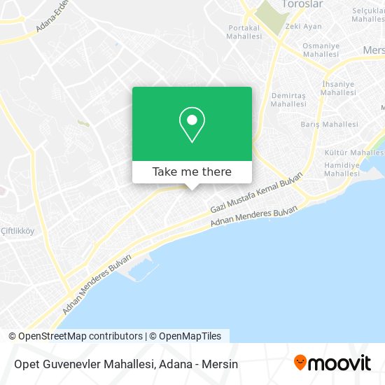 Opet Guvenevler Mahallesi map