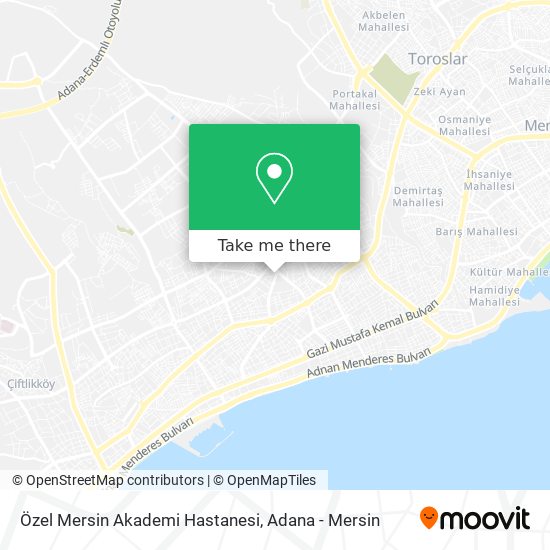 Özel Mersin Akademi Hastanesi map
