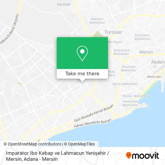 Imparator Ibo Kebap ve Lahmacun Yenişehir / Mersin map