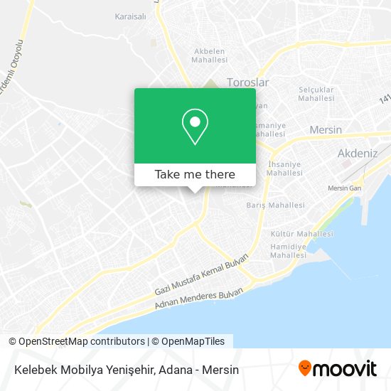 Kelebek Mobilya Yenişehir map