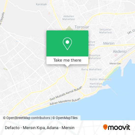 Defacto - Mersın Kıpa map