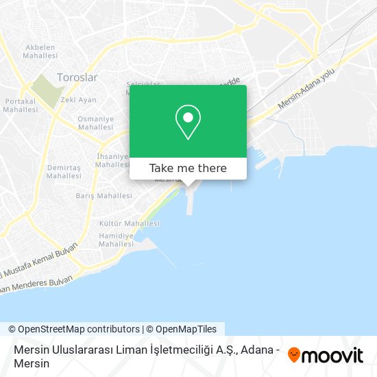 Mersin Uluslararası Liman İşletmeciliği A.Ş. map