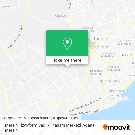 Mersin Fizyoform Sağlıklı Yaşam Merkezi map
