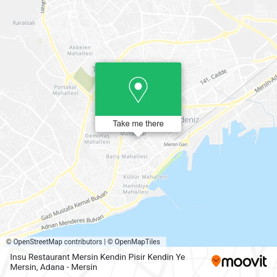 Insu Restaurant Mersin Kendin Pisir Kendin Ye Mersin map