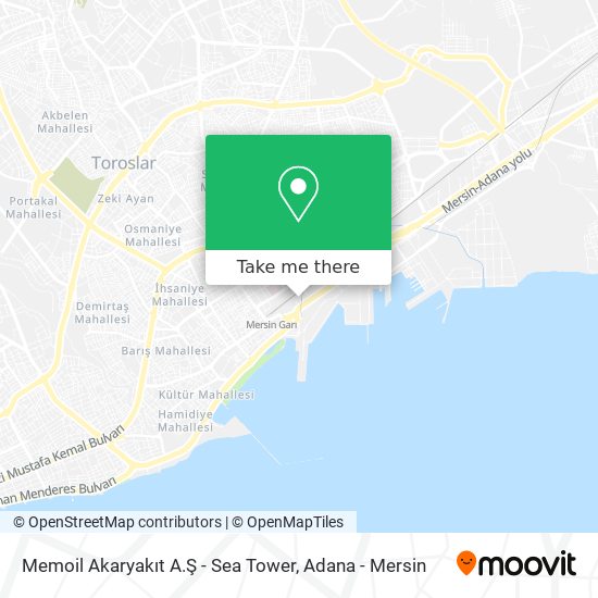 Memoil Akaryakıt A.Ş - Sea Tower map