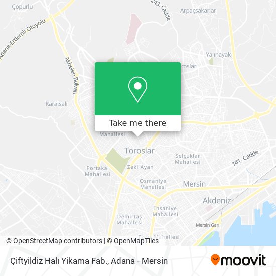 Çiftyildiz Halı Yikama Fab. map