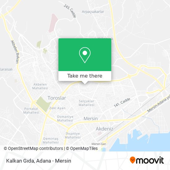 Kalkan Gıda map