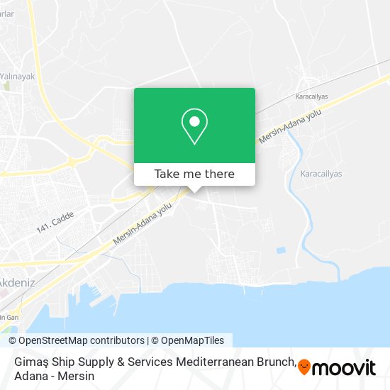 Gimaş Ship Supply & Services Mediterranean Brunch map