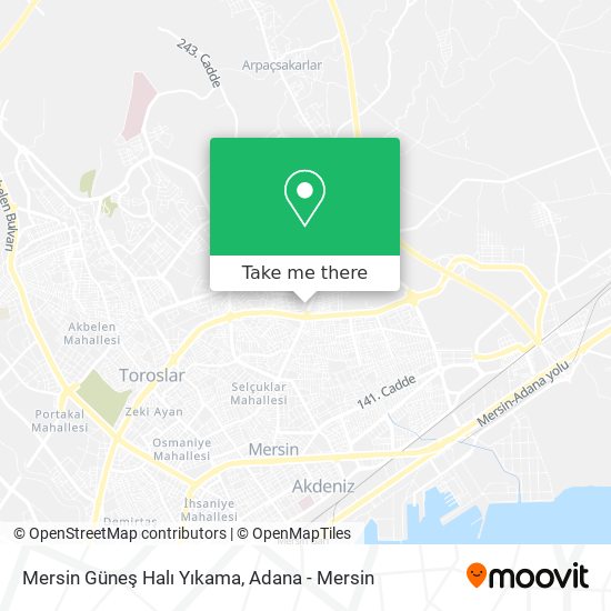 Mersin Güneş Halı Yıkama map