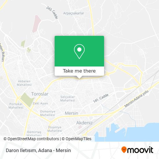 Daron Iletısım map