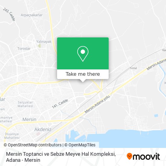 Mersin Toptanci ve Sebze Meyve Hal Kompleksi map