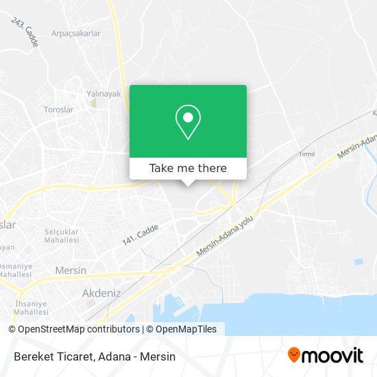 Bereket Ticaret map