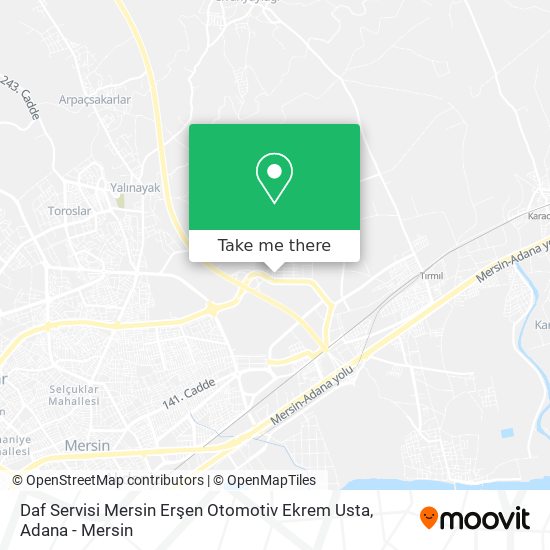 Daf Servisi Mersin Erşen Otomotiv Ekrem Usta map