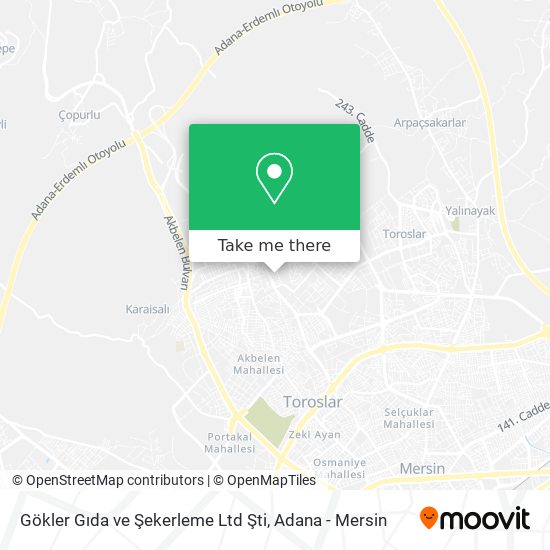 Gökler Gıda ve Şekerleme Ltd Şti map