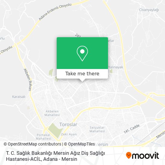 T. C. Sağlık Bakanlığı Mersin Ağız Diş Sağlığı Hastanesi-ACİL map