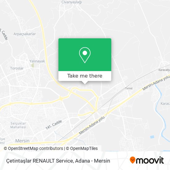 Çetintaşlar RENAULT Service map