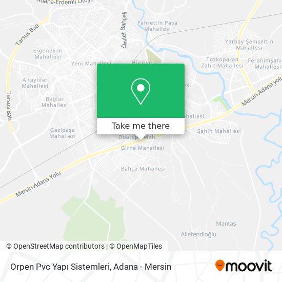 Orpen Pvc Yapı Sistemleri map