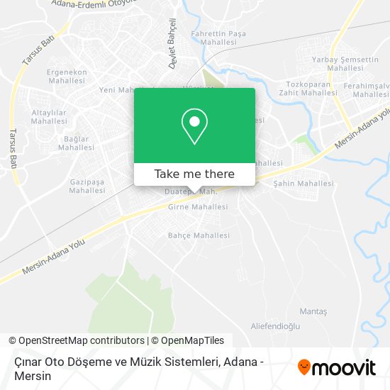 Çınar Oto Döşeme ve Müzik Sistemleri map