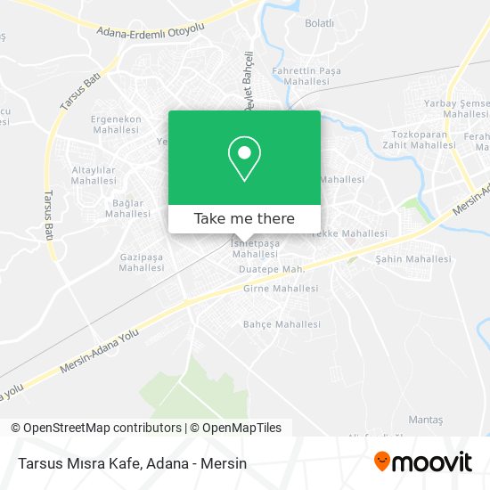 Tarsus Mısra Kafe map