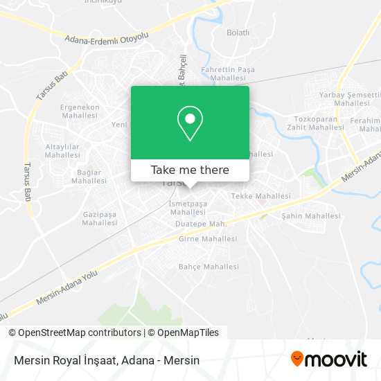 Mersin Royal İnşaat map