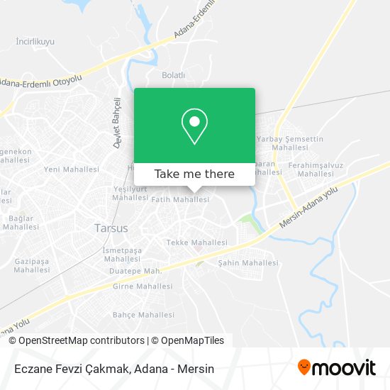 Eczane Fevzi Çakmak map