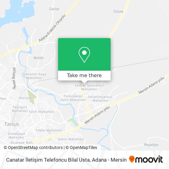 Canatar İletişim Telefoncu Bilal Usta map