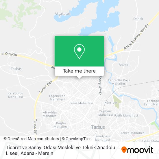 Ticaret ve Sanayi Odası Mesleki ve Teknik Anadolu Lisesi map