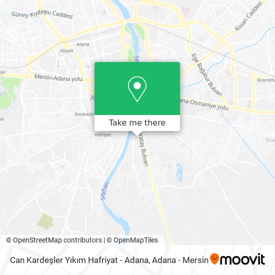 Can Kardeşler Yıkım Hafriyat - Adana map