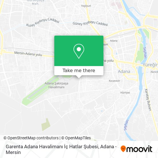 Garenta Adana Havalimanı İç Hatlar Şubesi map