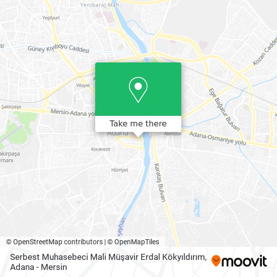 Serbest Muhasebeci Mali Müşavir Erdal Kökyıldırım map