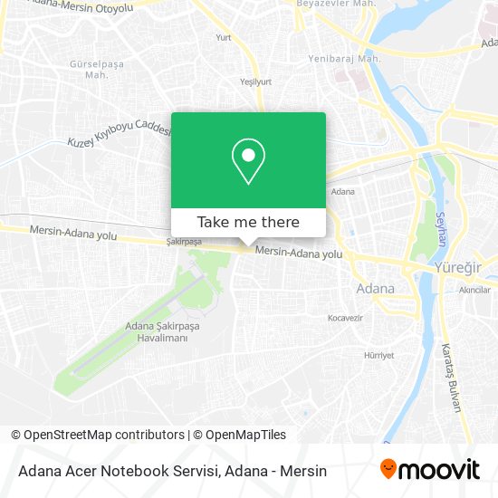 Adana Acer Notebook Servisi map
