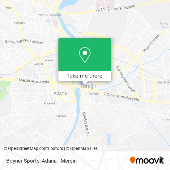 Boyner Sports map