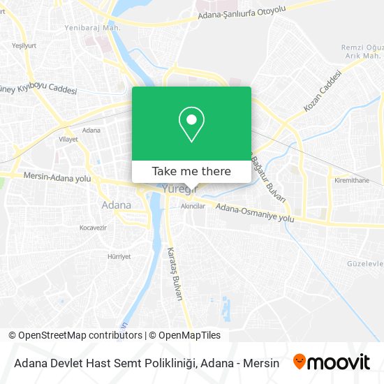 Adana Devlet Hast Semt Polikliniği map