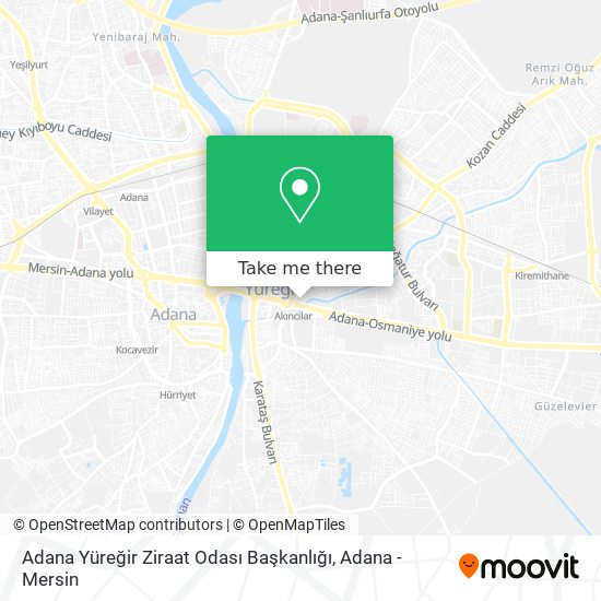 Adana Yüreğir Ziraat Odası Başkanlığı map