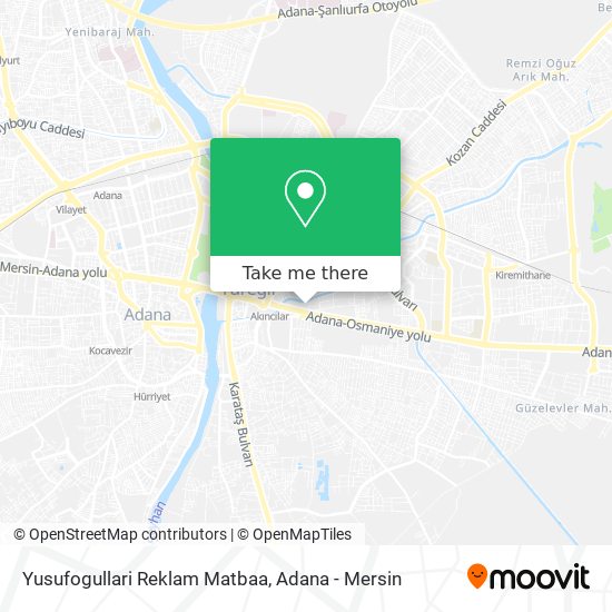 Yusufogullari Reklam Matbaa map