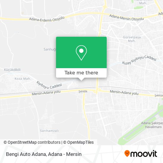 Bengi Auto Adana map