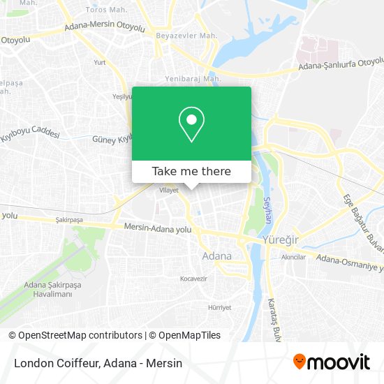 London Coiffeur map
