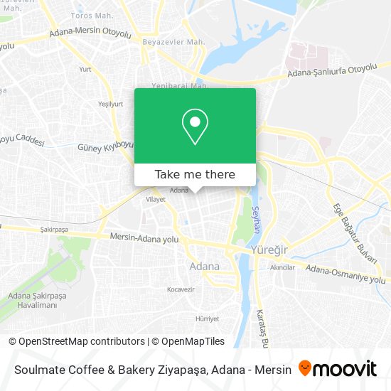 Soulmate Coffee & Bakery Ziyapaşa map
