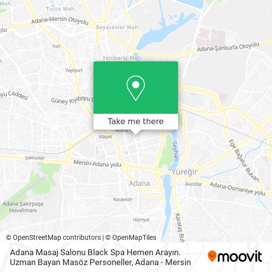 Adana Masaj Salonu Black Spa Hemen Arayın. Uzman Bayan Masöz Personeller map