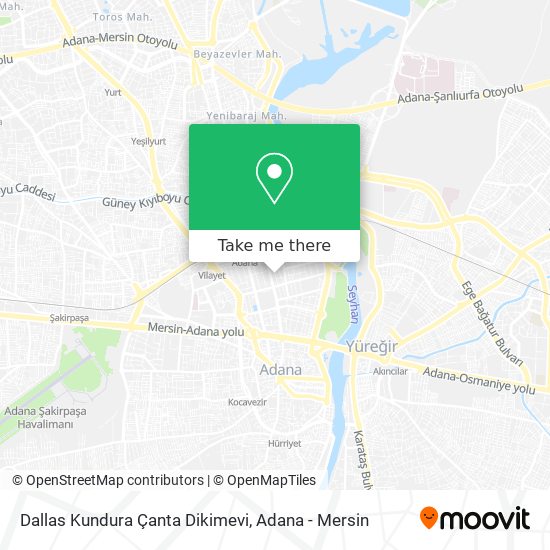 Dallas Kundura Çanta Dikimevi map