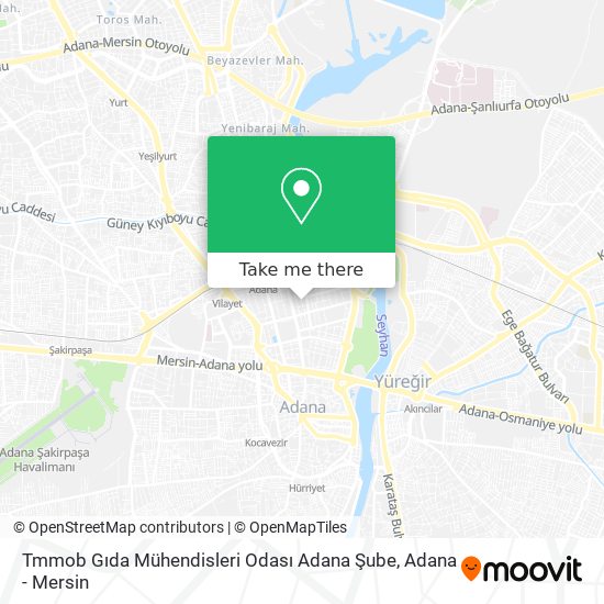 Tmmob Gıda Mühendisleri Odası Adana Şube map
