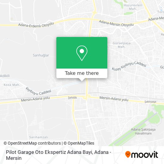 Pilot Garage Oto Ekspertiz Adana Bayi map