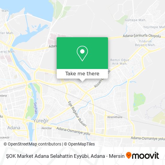 ŞOK Market Adana Selahattin Eyyübi map