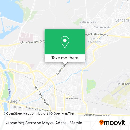 Kervan Yaş Sebze ve Meyve map