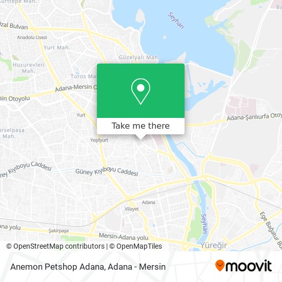 Anemon Petshop Adana map