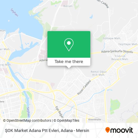 ŞOK Market Adana Ptt Evleri map