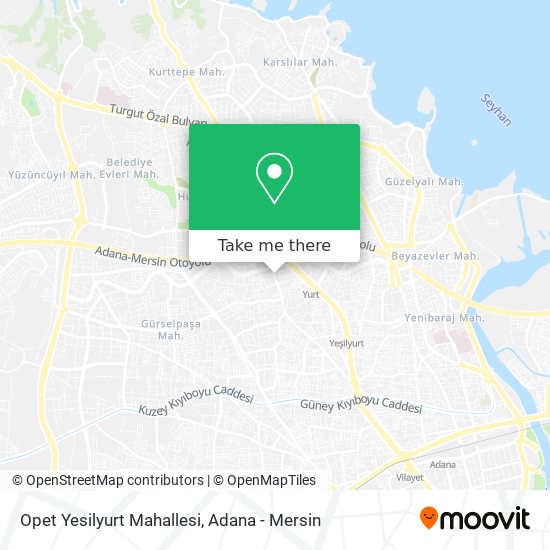 Opet Yesilyurt Mahallesi map