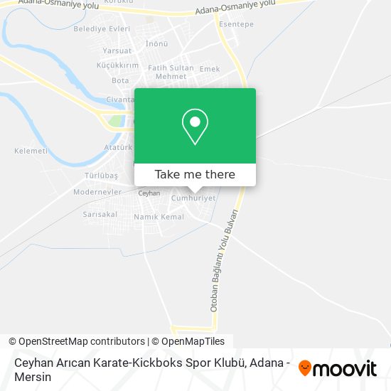 Ceyhan Arıcan Karate-Kickboks Spor Klubü map